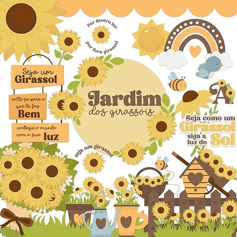 Kit Digital Jardim dos Girassois - tutti