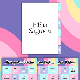 Arquivo Abas para Bíblia - 17 modelos - Letterinhas