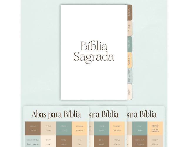 Arquivo Abas para Bíblia - 17 modelos - Letterinhas