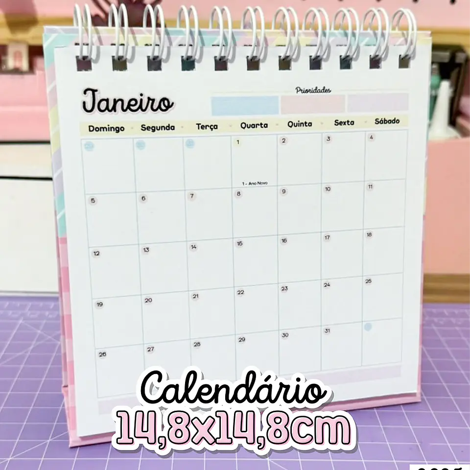 Arquivo Calendário 14,8x14,8cm 2025 - letterinhas 1