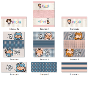 Arquivo Sublimação Professores Bonequinha Palito - Estojo Box e Necessaire Trapézio