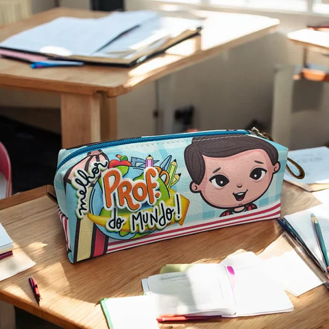 Arquivo Sublimação Professores Bonequinho - Estojo Box e Estojo Trapézio