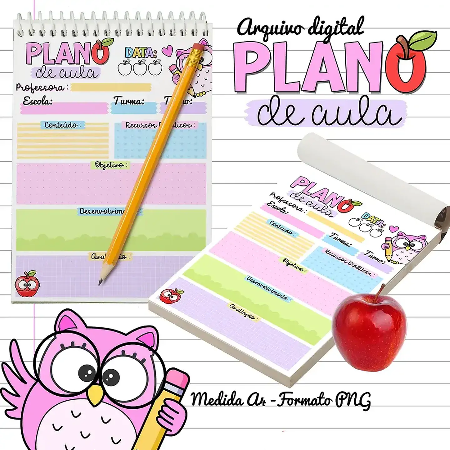 Arquivo Dia dos Professores Bloquinho Plano de Aula - Desenhitos 1