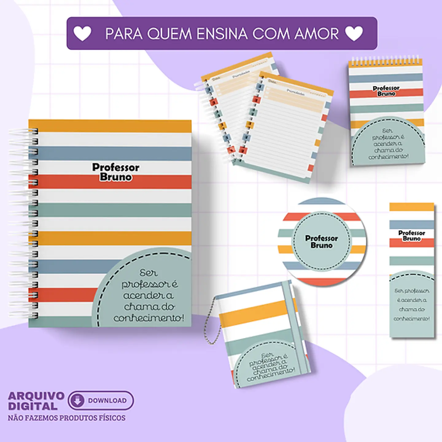 Arquivo Dia Dos Professores Coleção Para Quem Ensina com Amor - Luminous 2