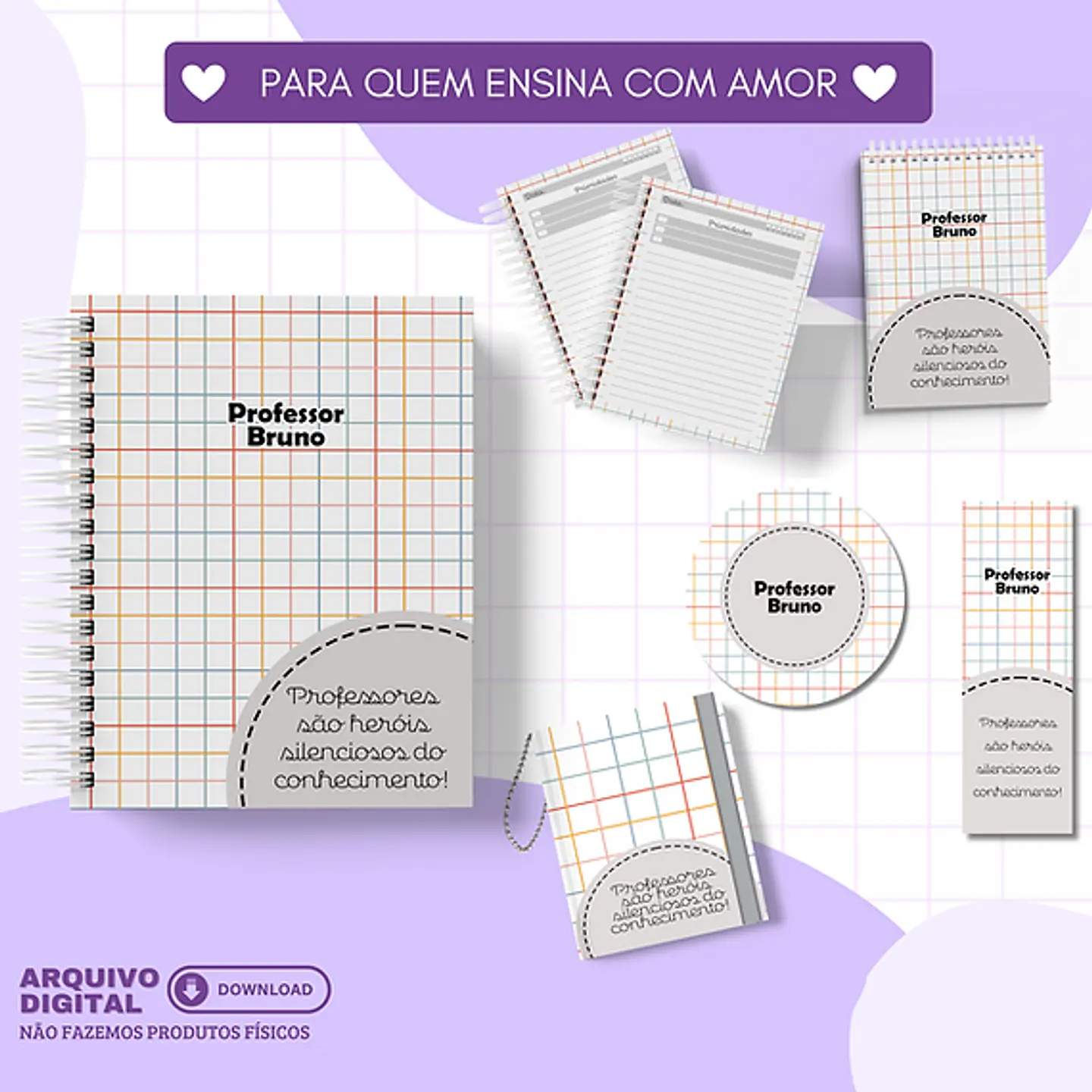Arquivo Dia Dos Professores Coleção Para Quem Ensina com Amor - Luminous 4