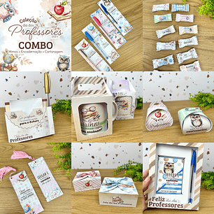 Arquivo Dia dos Professores Mimos + Encadernação + Cartonagem - Madi
