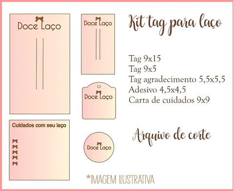 Arquivo de Corte Tags para Laços