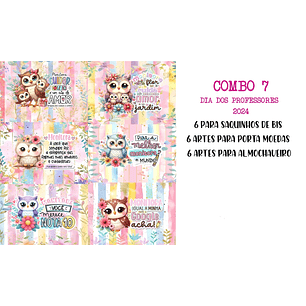 Arquivo Sublimação Dia dos Professores - Almochaveiro, Porta Moeda, Saquinho para Bis