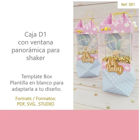 Arquivo de Corte Caixa Acetato Tridimensional - SOMENTE MOLDE