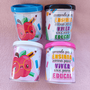 Arquivo Dia dos Professores Rótulo para Porta Lápis de Acrilico - dhama