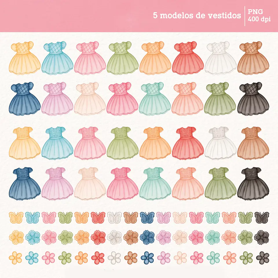 Kit Digital Meninos e Meninas Aquarela - Para montar 14