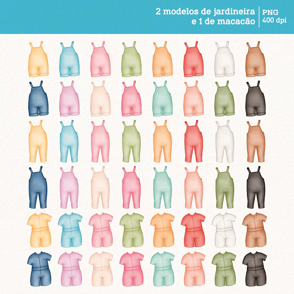 Kit Digital Meninos e Meninas Aquarela - Para montar 17