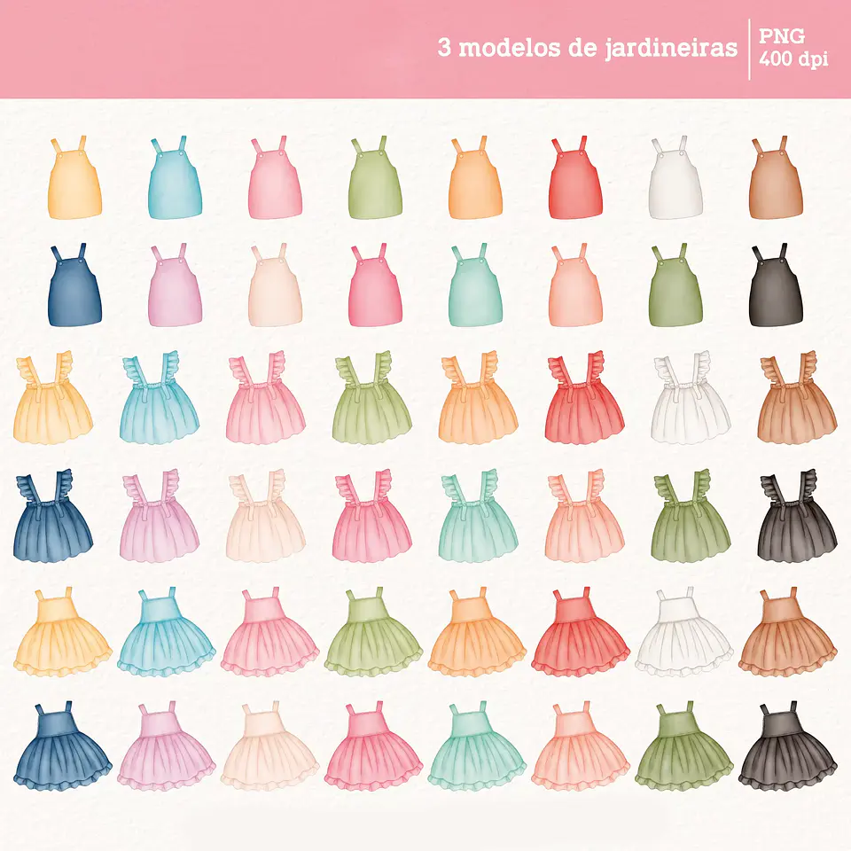 Kit Digital Meninos e Meninas Aquarela - Para montar 20