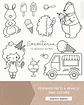 Kit Digital Sorveteria para Colorir - ni studio - Thumbnail 1