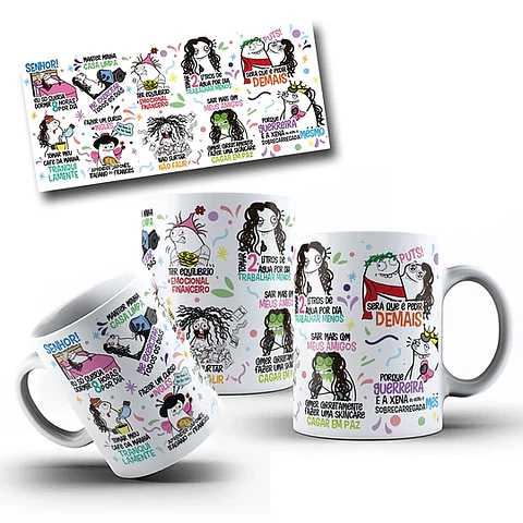 Arquivo Caneca Flork eu só Queria Dormir 8h por Dia