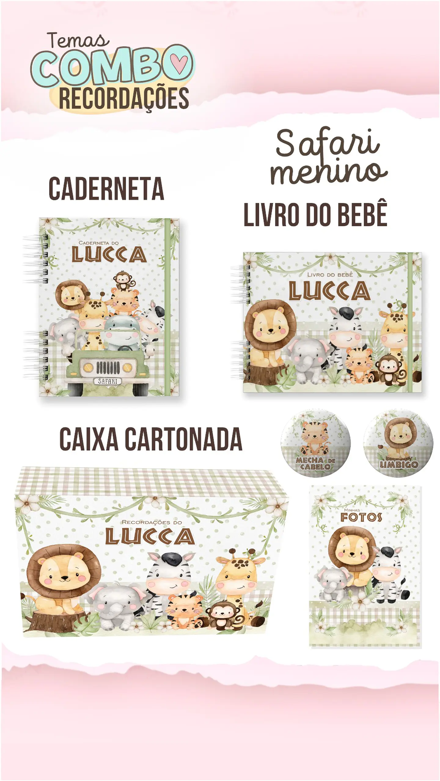 ARQUIVO ENCADERNAÇÃO BABY SAFARI MENINO 1