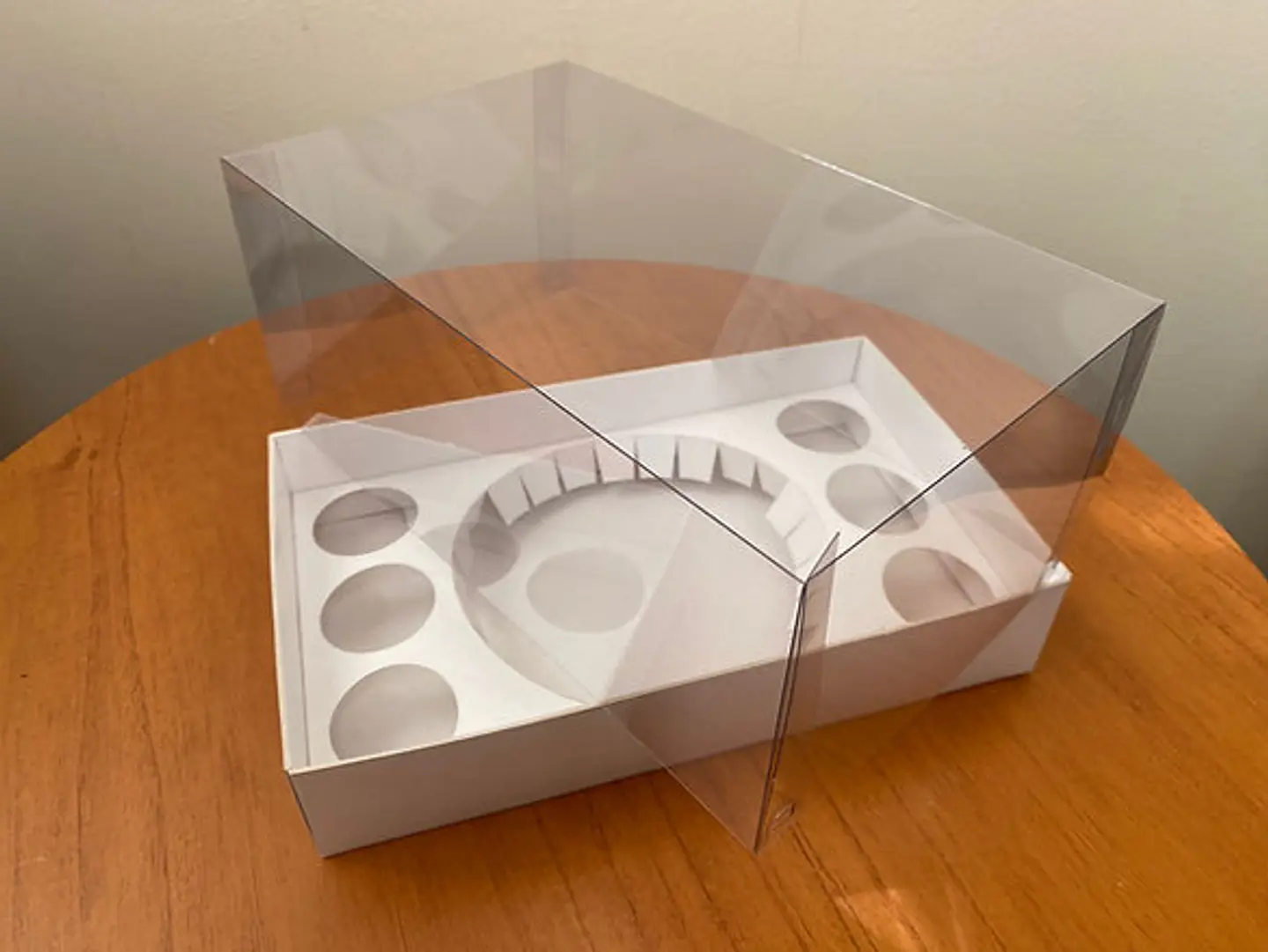 Arquivo de Corte Caixa Bolo 10cm e 6 doces - Redondo e Quadrado 1