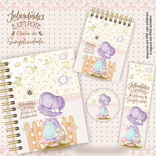 Arquivo Encadernação Kit Simplicidade - Meninas Camponesas