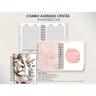 Arquivo Combo de Agendas Evangélicas - Datadas e Permanentes - Moldes da Lê