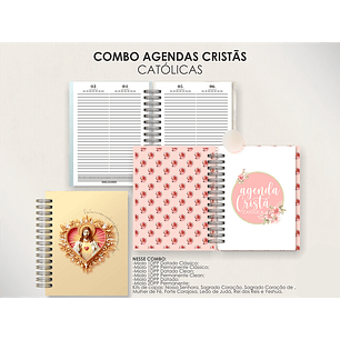 Arquivo Combo de Agendas Católicas - Datadas e Permanentes - Moldes da Lê