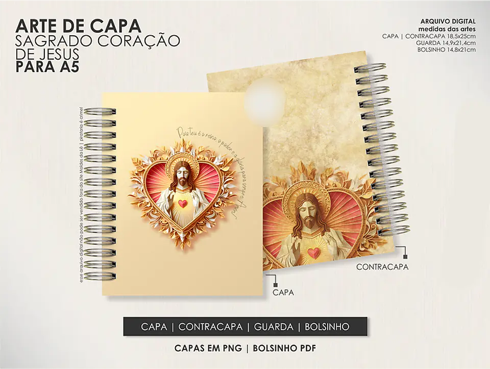 Arquivo Combo de Agendas Católicas - Datadas e Permanentes - Moldes da Lê 6