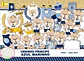 Kit Digital Ursinho Principe Azul Marinho - Thumbnail 1