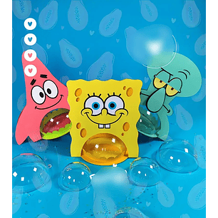 Arquivo Porta Bola Acrilica Bob Esponja, Lula Molusco e Patrick
