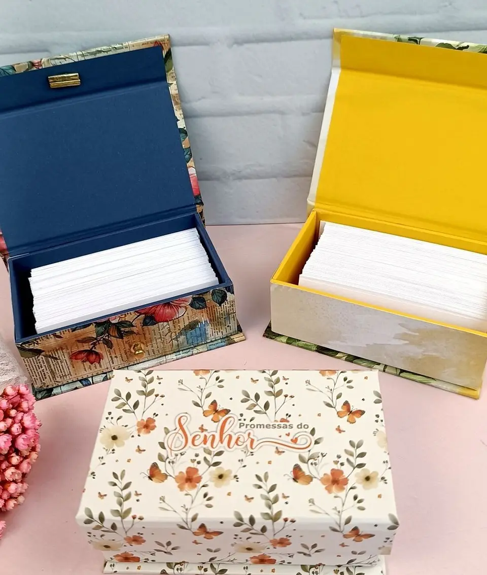 Arquivo Cartonagem Caixa de Promessas - RM Artes 3