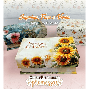 Arquivo Cartonagem Caixa de Promessas - RM Artes