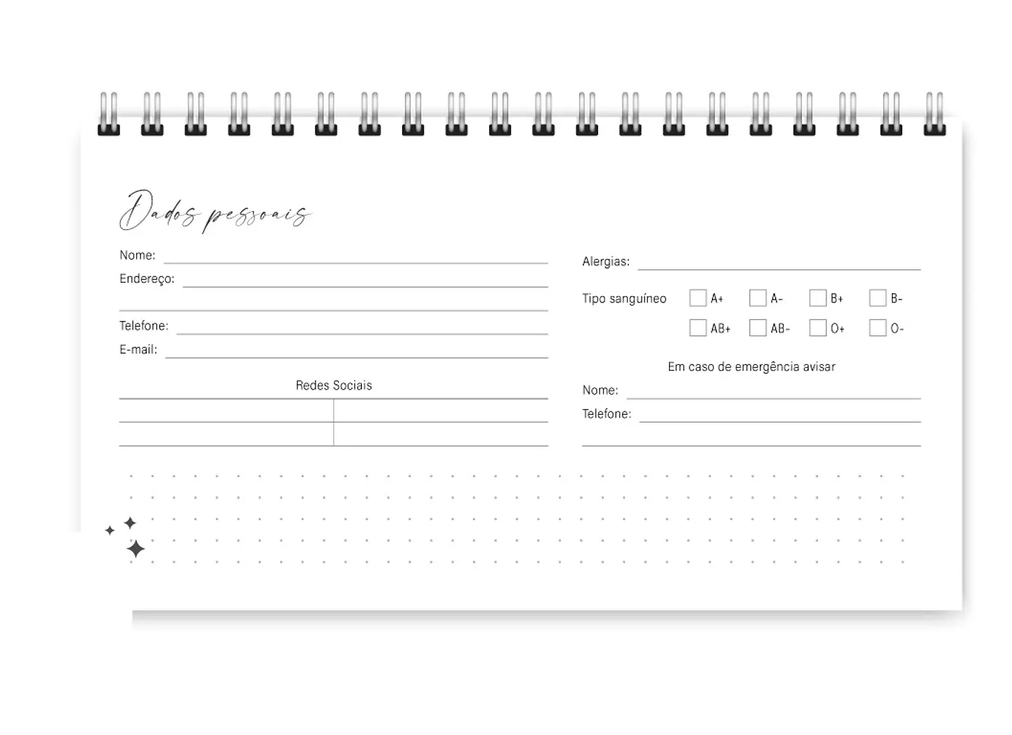Arquivo Miolo Pocket Planner Joy 2025 - Trilha de papel 3