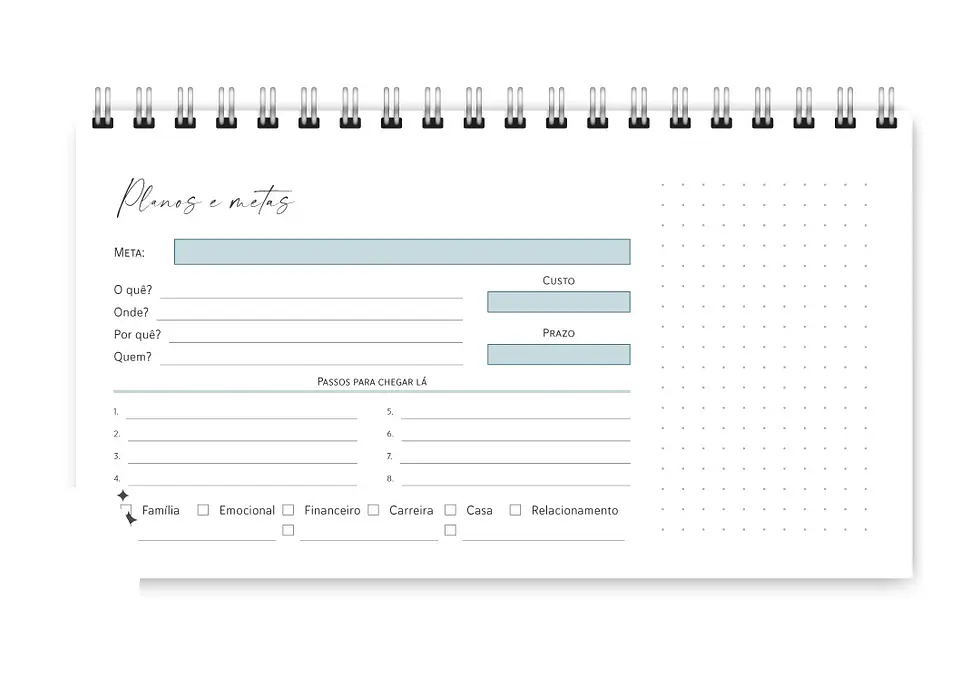 Arquivo Miolo Pocket Planner Joy 2025 - Trilha de papel 5