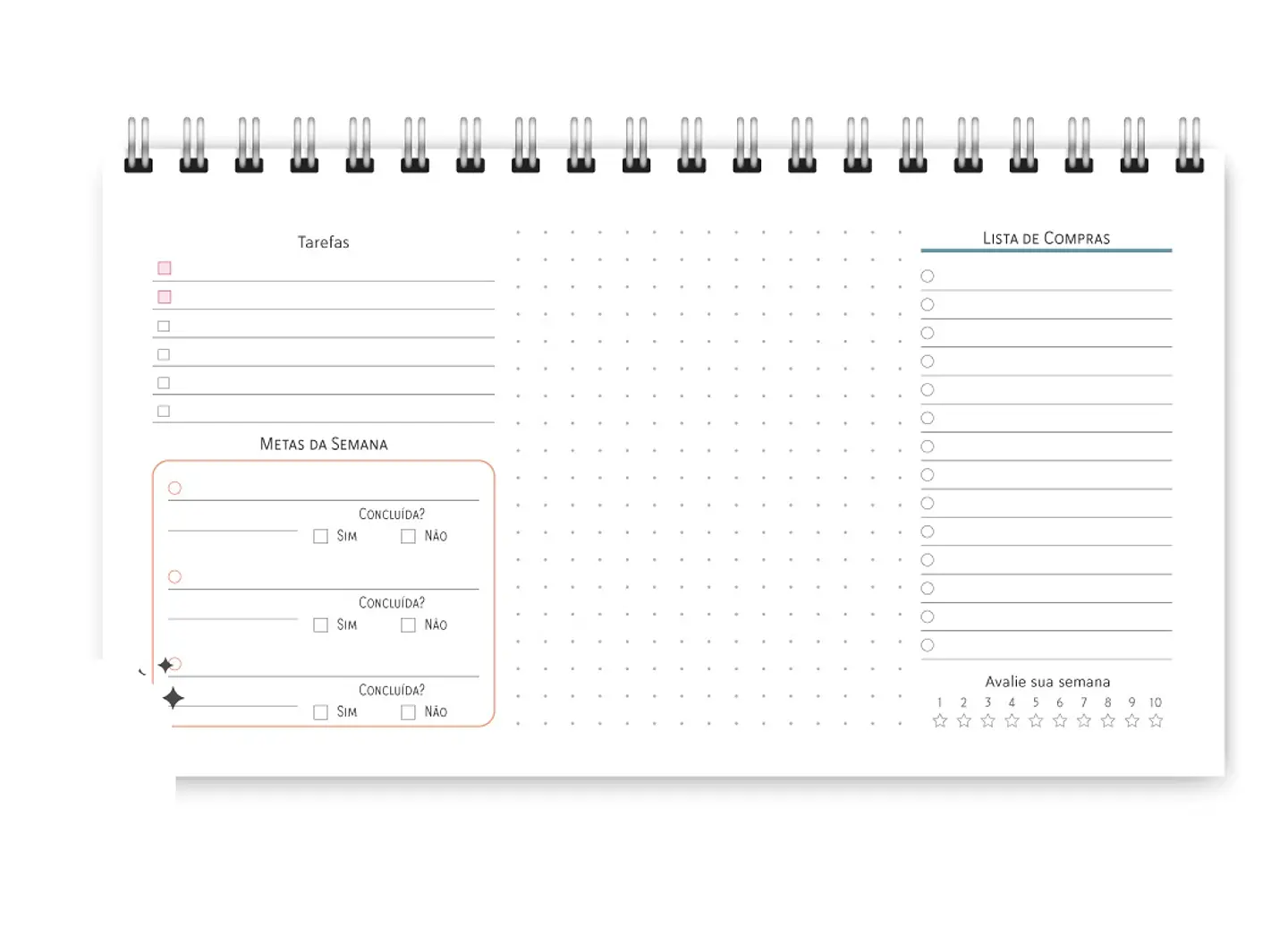 Arquivo Miolo Pocket Planner Joy 2025 - Trilha de papel 8