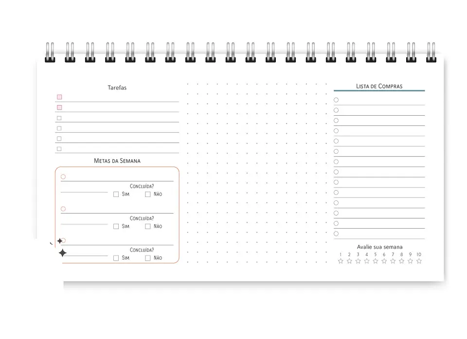 Arquivo Miolo Pocket Planner Joy 2025 - Trilha de papel 8