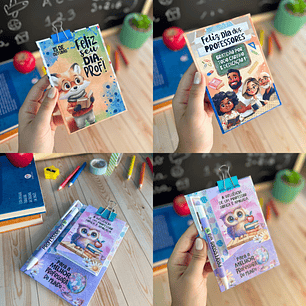 Arquivo Dia dos Professores Prancheta Bloquinho  - Ana Flor