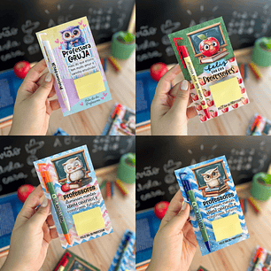 Arquivo Dia dos Professores Card Caneta e Post It - Ana Flor