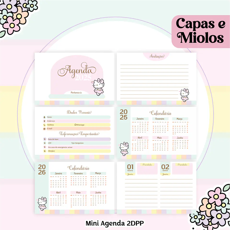 Arquivo Kit Encadernação 2025 Hello Kit - Pamella 6