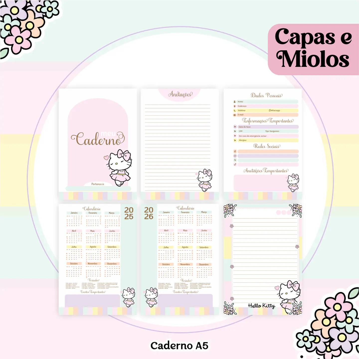 Arquivo Kit Encadernação 2025 Hello Kit - Pamella 8
