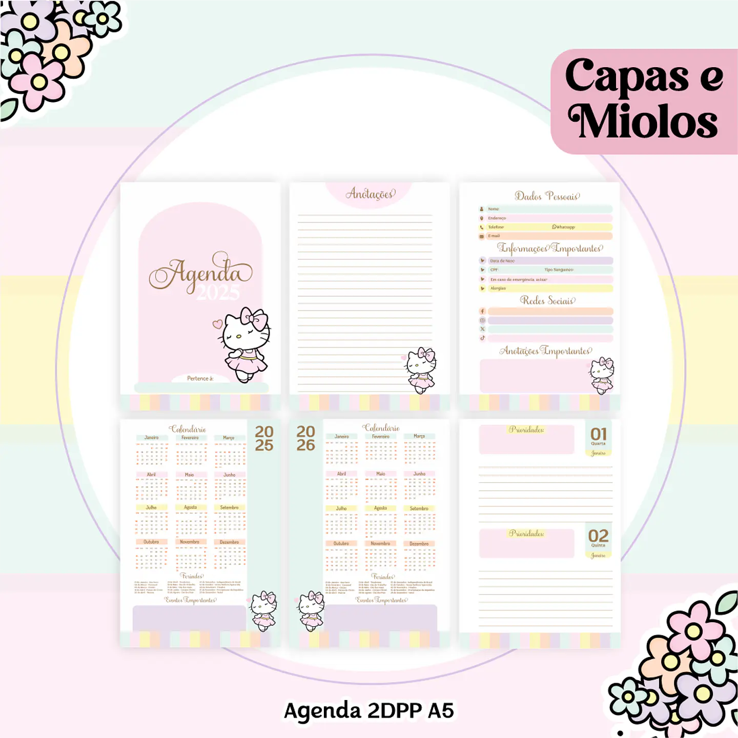 Arquivo Kit Encadernação 2025 Hello Kit - Pamella 9
