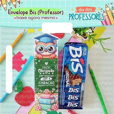 Arquivo Dia dos Professores Envelope Bis - ART IDEIA