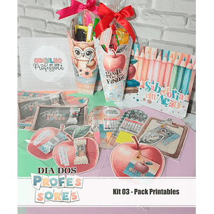 Arquivo Dia dos Professores 2024 - Kit 03 - Printables - tita
