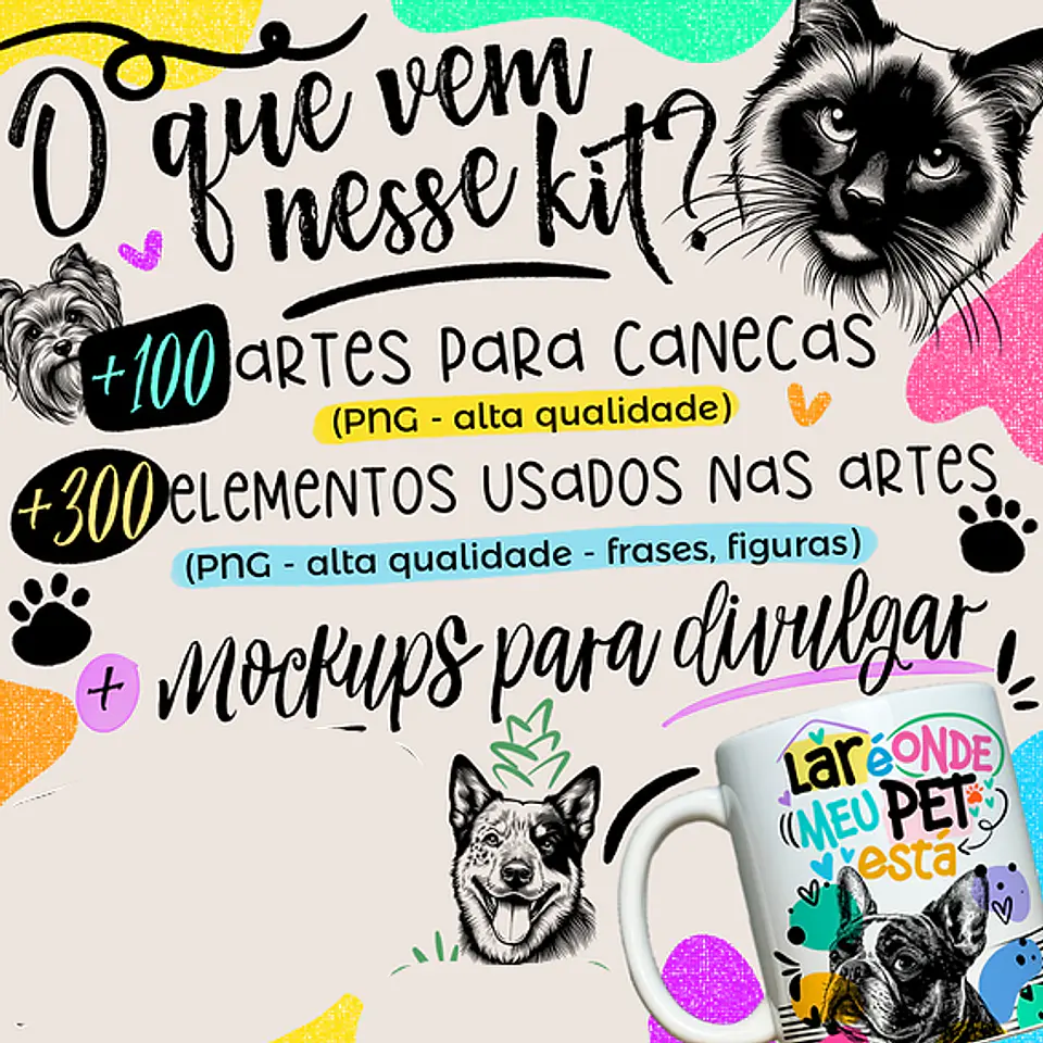Arquivo Canecas Coleção Pets - Abacaxi 3