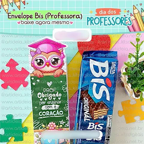 Arquivo Dia dos Professores Capa para Bis - Art Ideia