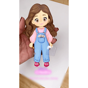 Arquivo Topo de Bolo Menininha Papeleira EM CAMADAS - elafazpravc