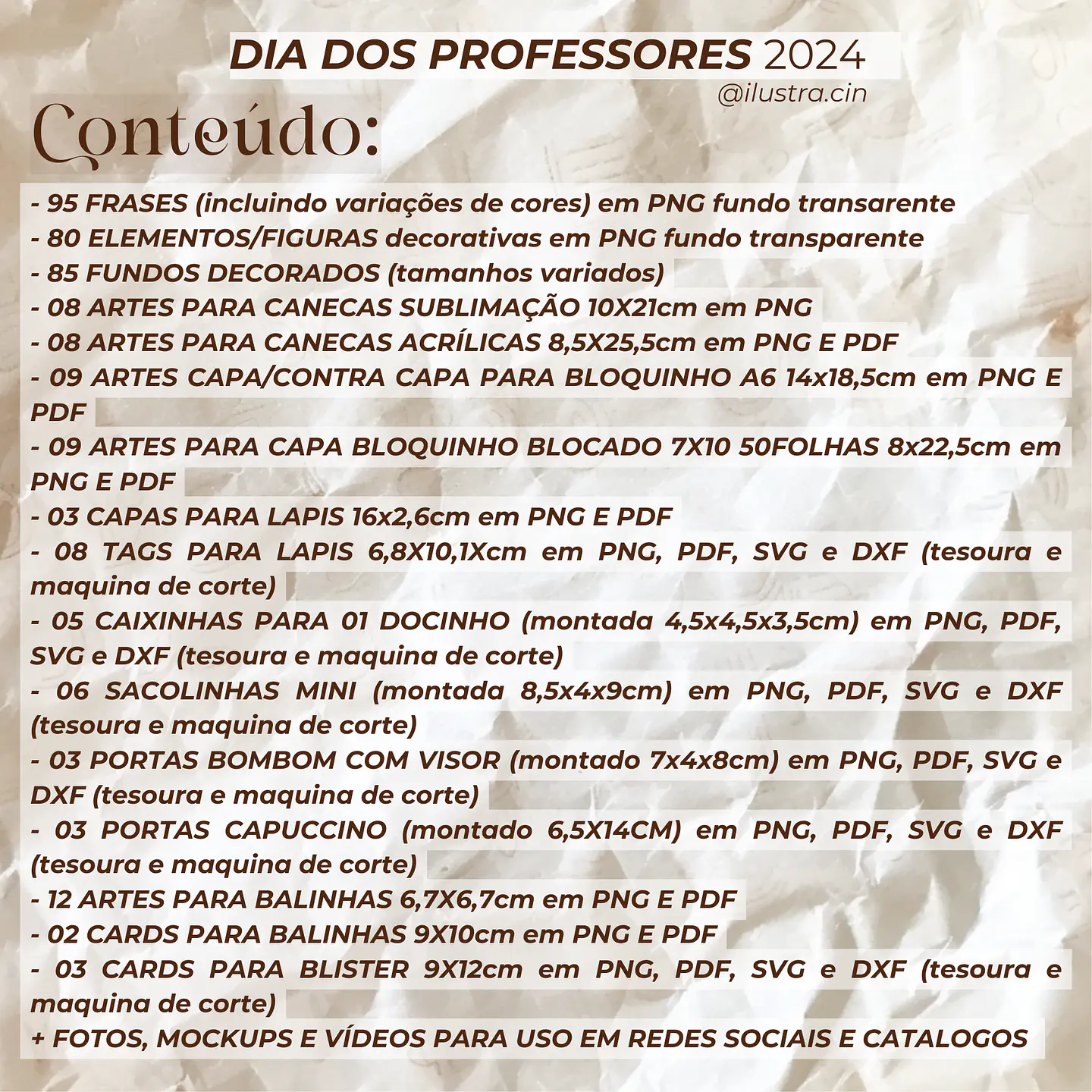 Arquivo Dia dos Professores Combo Completo 2024 - Ilustracin 2