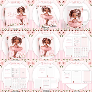 Arquivo Encadernação Caderno Bailarina