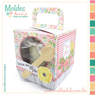 Arquivo de Corte Caixa Bolo de Pote