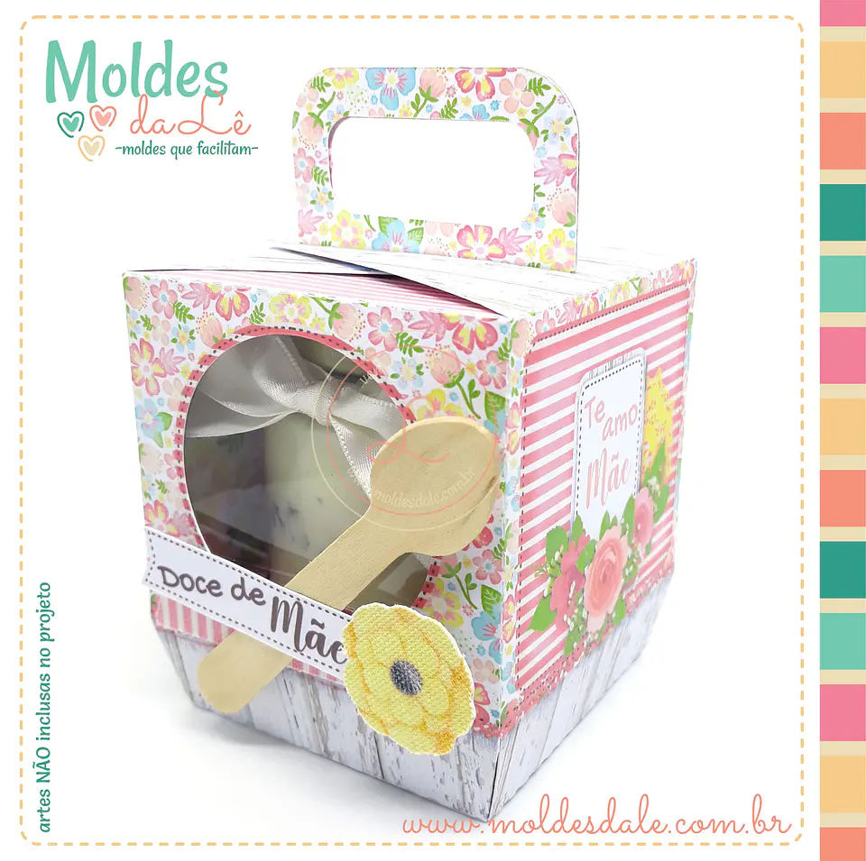 Arquivo de Corte Caixa Bolo de Pote 1