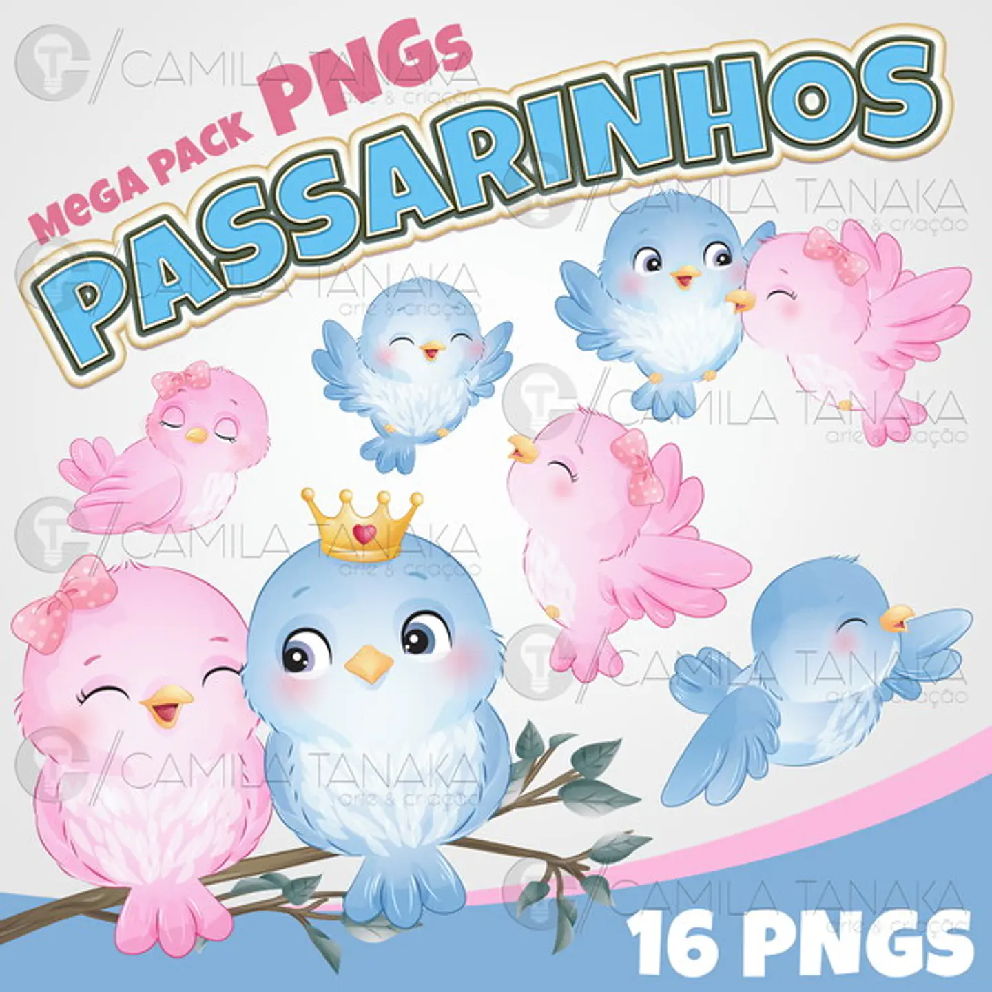 Kit Digital Passarinhos 1