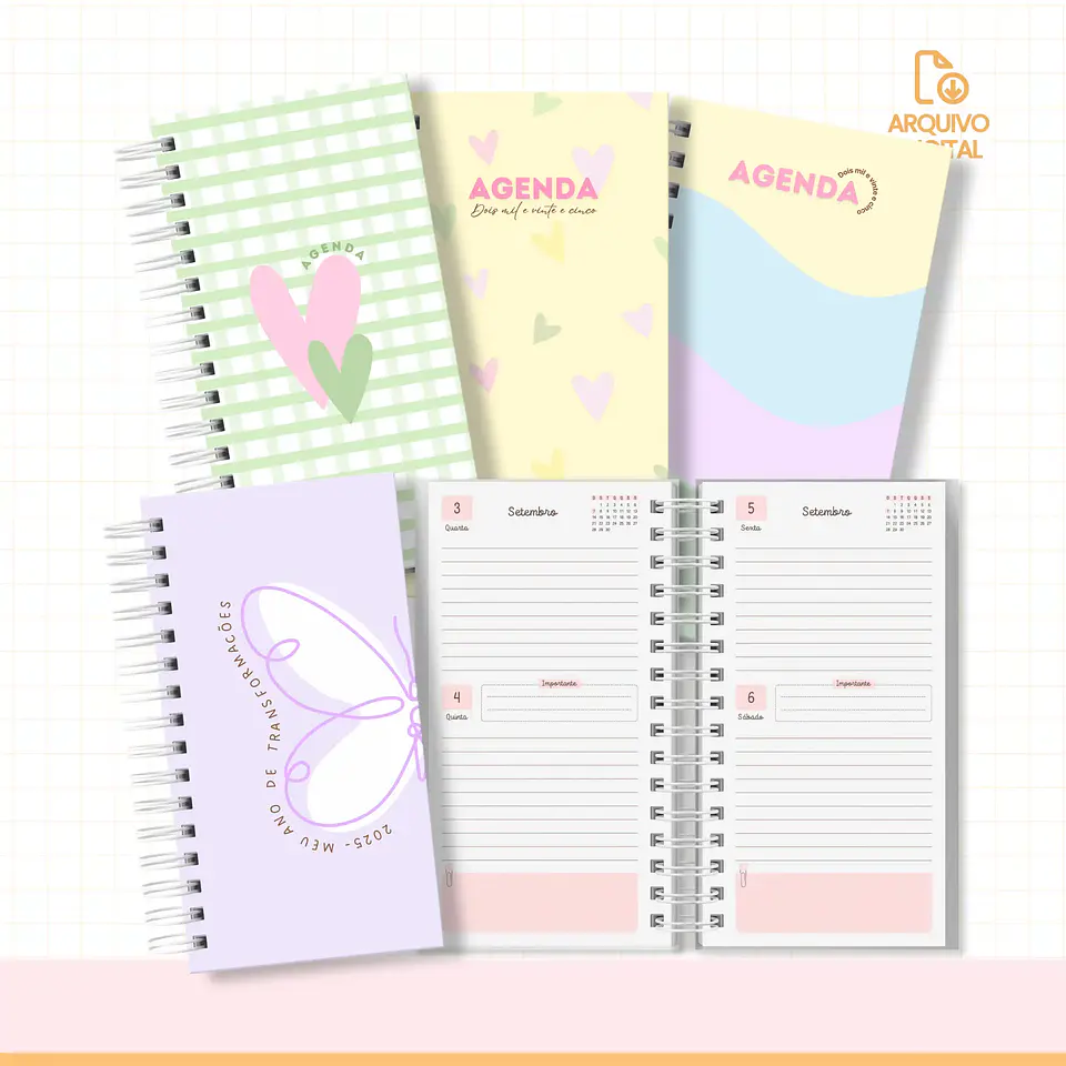 Arquivo Combo Agendas 2025 - Sara Estudio 2
