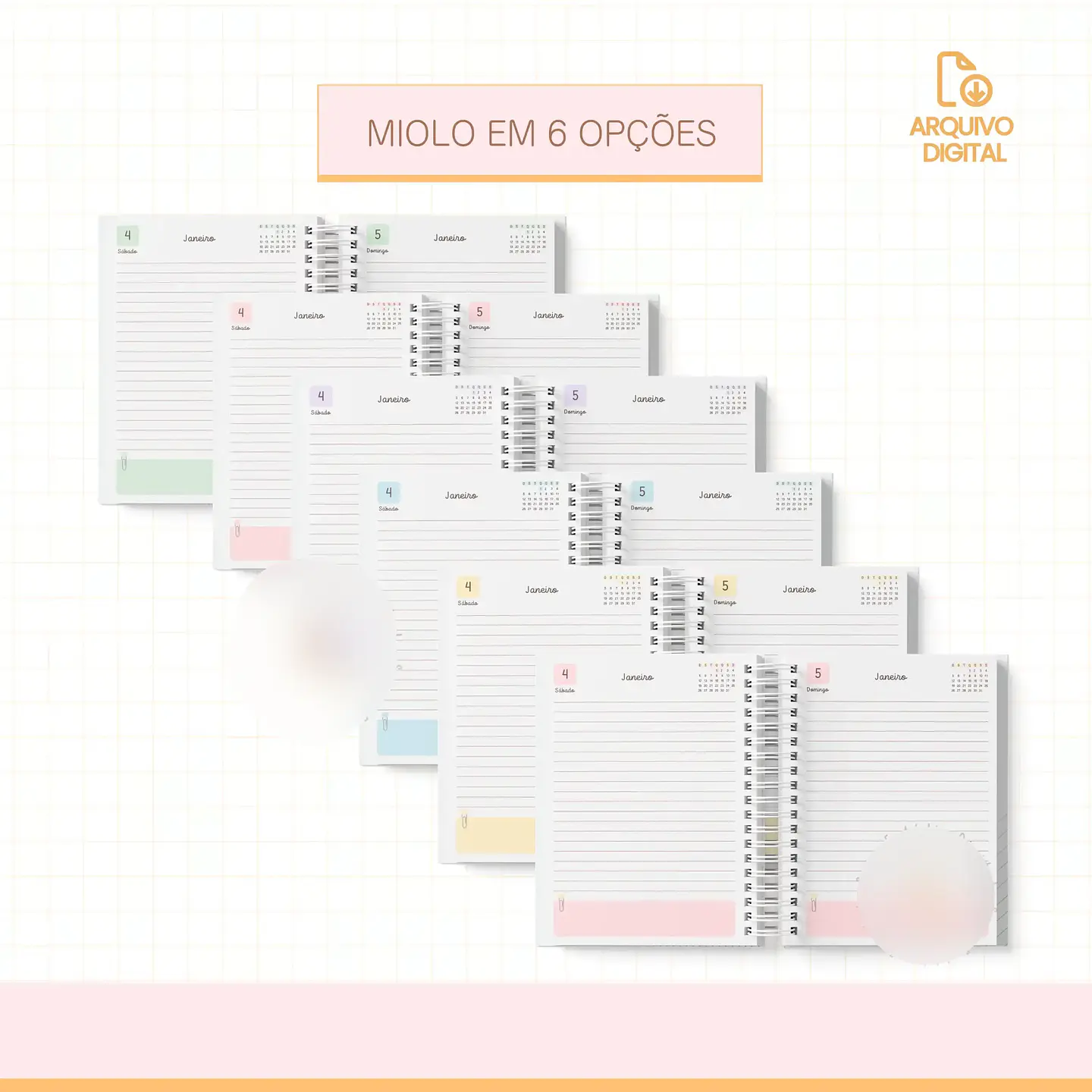 Arquivo Combo Agendas 2025 - Sara Estudio 7